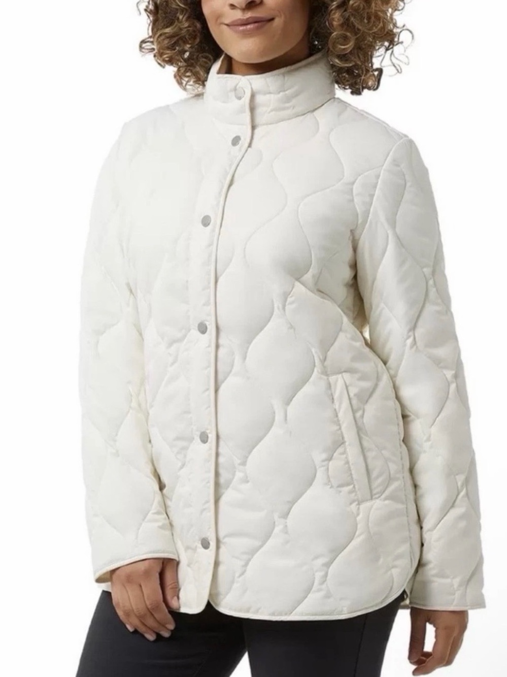 NWT 32 Degrees Heat Quilted Jacket White Size M